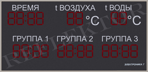 табло для бассейна